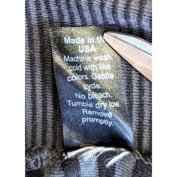 MICHAEL STARS Gray Striped Knit Shift Dress w/ Cuffed 3/4 Sleeves Size S - Picture 5 of 6